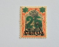 1920 Gdańsk Mi.18* czysty znaczek z gumą, błąd w nadruku, stan bardzo dobry