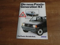 Fiat Panda 1982 prospekt katalog broszura folder