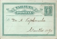 CHILE -TARJETA POSTAL -karta firmowa -obieg