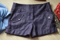 * NEXT * SPODENKI KRÓTKIE FIOLET ZŁOTA NITKA_36