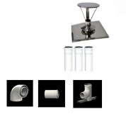 Zestaw do szachtu 80 3 m PP z kolanem 80/125 AL/PP