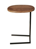 stolik dębowy lity dąb na metalowej nodze wygodny i pomocny PRODUCENT