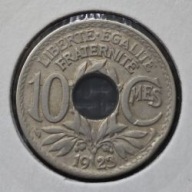 *FRANCJA [0129]*10 centymów 10 CMES 1923 Trzecia Republika Czapka frygijska