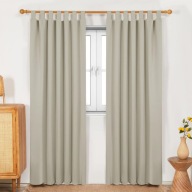 Zasłony zaciemniające Deconovo termoizolacyjne 229x117cm jasnobeżowy 2 szt.