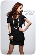 SUKIENKA Z GUZIKAMI TURKUSOWA -ROZM UN