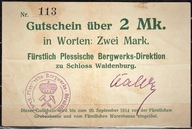 Nodgeld Wałbrzych 2 Marki. Dyrekcja Górnictwa