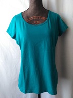 T-shirt w kolorze morskiej zieleni - M/L