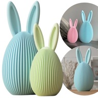 Figurka dekoracyjna JAJKO Z USZAMI Ozdoba do domu 3D WIELKANOC ZAJĄC