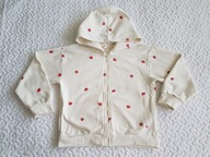 Cool Club bluza ecru w truskawki roz 128