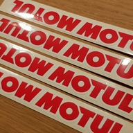 8x Naklejka z Logo MOTUL 71x16mm Nalepki Quad Ścigacz Skuter Cross Off-Road