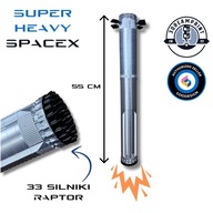 SpaceX SUPER HEAVY Booster Druk 3d + GRATIS