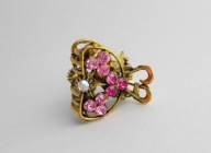 KLAMERKA DO WŁOSÓW KAMIENIE MOSIĄDZ