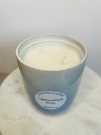 Duża Świeca sojowa w ceramice, zapachowa Lawendowe Pole