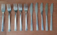 Zestaw sztućców sztućce widelce noże 10 sztuk Italian Look PRL vintage