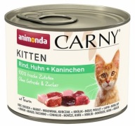 ANIMONDA Kitten wołowina kurczak i królik Mokra karma dla kota puszka 200g