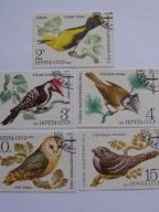 ZSRR - ptaki - sanitariusze lasu - Mi. 4883-87 kasowane