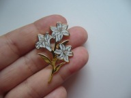 PIN PRZYPINKA BROSZKA KWIAT KWIATY LILIE