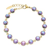 81642 Bransoletka 18K pozłacana 17+3 CM 8MM VITRAIL LIGHT CRYSTAL Swarovski