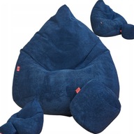 WOREK SAKO PUFA SIEDZISKO WELUR + PODNÓŻEK WYGODNY SKANDYNAWSKI PUF FOTEL