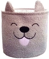 Duży Kosz Pojemnik Organizer na Zabawki Pluszowy PIESEK