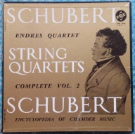 Schubert - String Quartets Complete Vol 2 - Endres Quartet - VOX 1959 3LP
