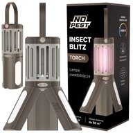 Lampa Owadobójcza No Pest 2w1 Latarka UV 50m² IPX4 Baterie AA