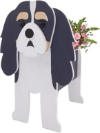 Doniczka w kształcie psa Cavalier Spaniel, dekoracja śmieszna zwierzęta