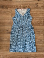 Sukienka letnia 18L/46 BODEN niebieska w białe kwiatki modal/bawełna trykot