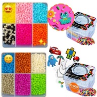 Koraliki Do Prasowania DIY DUŻY Zestaw 10000 EL + Szablony PREZENT URODZINY