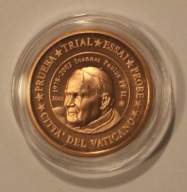WATYKAN 2003 1 EURO CENT JAN PAWEŁ II - SPECIMEN PRÓBA 25 LAT PONTYFIKA