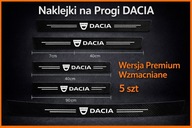 5 SZT - Naklejki ochronne na progi drzwi DACIA Duster Sandero Spring