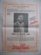 WYBORY DO SEJMU 1989 KRAKÓW MIECZYSŁAW GIL MKO SOLIDARNOŚĆ PLAKAT WYBORCZY