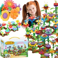 KLOCKI UKŁADANK KWIATY OGRÓD KREATYWNY KWIATKI 148