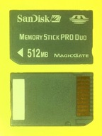 MEMORY STICK PRO DUO 512 MB >> S A N D I S K
