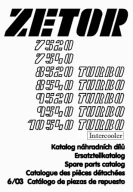 Zetor 7520...8540...9540 Turbo, 10540 Turbo Intercooler - katalog części