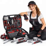 Zestaw narzędzi kluczy walizka narzędziowa bity nasadki Torx 65 elementów