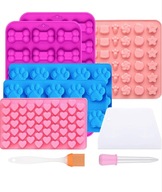 ZESTAW DO ROBIENIA CUKIERKÓW ŻELKÓW SILIKONOWE FOREMKI PIPETA FOLIA PREZENT