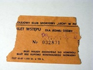 KKS Lech Poznań - PRL - bilet na mecz piłki nożnej 18