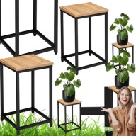 KWIETNIK STOJĄCY METALOWY LOFTINSPIRED ARBEN 42,5 CM CZARNY MAT/CRAFT