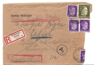 TRZECIA RZESZA -UKRAINA -DNIEPROPETROWSK -koperta erka obieg 1942 list