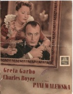 PANI WALEWSKA -wyk. GRETA GARBO - film -program kinowy -lata 30-te