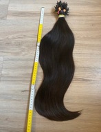 naturalne Włosy dziewicze kitka brąz 56cm