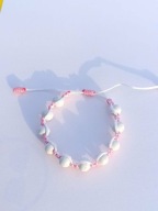 Biało-Różowy Różaniec na rękę