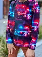 CHRISMA BLUZKA NA DŁUGI RĘKAW KOSZULKA WÓZ POLICYJNY POLICJA 104 4 LATA