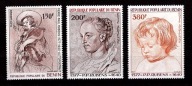 **BENIN 107, 123,124 = 12,5E - PETER PAUL RUBENS 1977