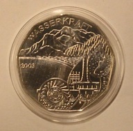 5 EURO 2003 AUSTRIA - SIŁA WODY, SREBRO - ŁADNA