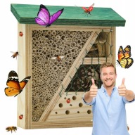 DOMEK HOTEL BUDKA DLA OWADÓW PSZCZÓŁ MURARKA DO OGRODU WYTRZYMAŁA DUŻA
