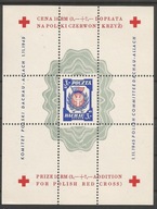 POCZTA OBOZOWA, DACHAU, Fi: BLOK 2 (*) CIĘTY BEZ ZNAKU WODNEGO