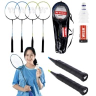 ZESTAW DO BADMINTONA BADMINTON PALETKI RAKIETKI LOTKI RAKIETY DO BADMINTONA