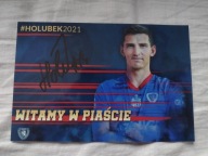 Zdjęcie 10x15 autograf Piast Gliwice Holubek Witamy